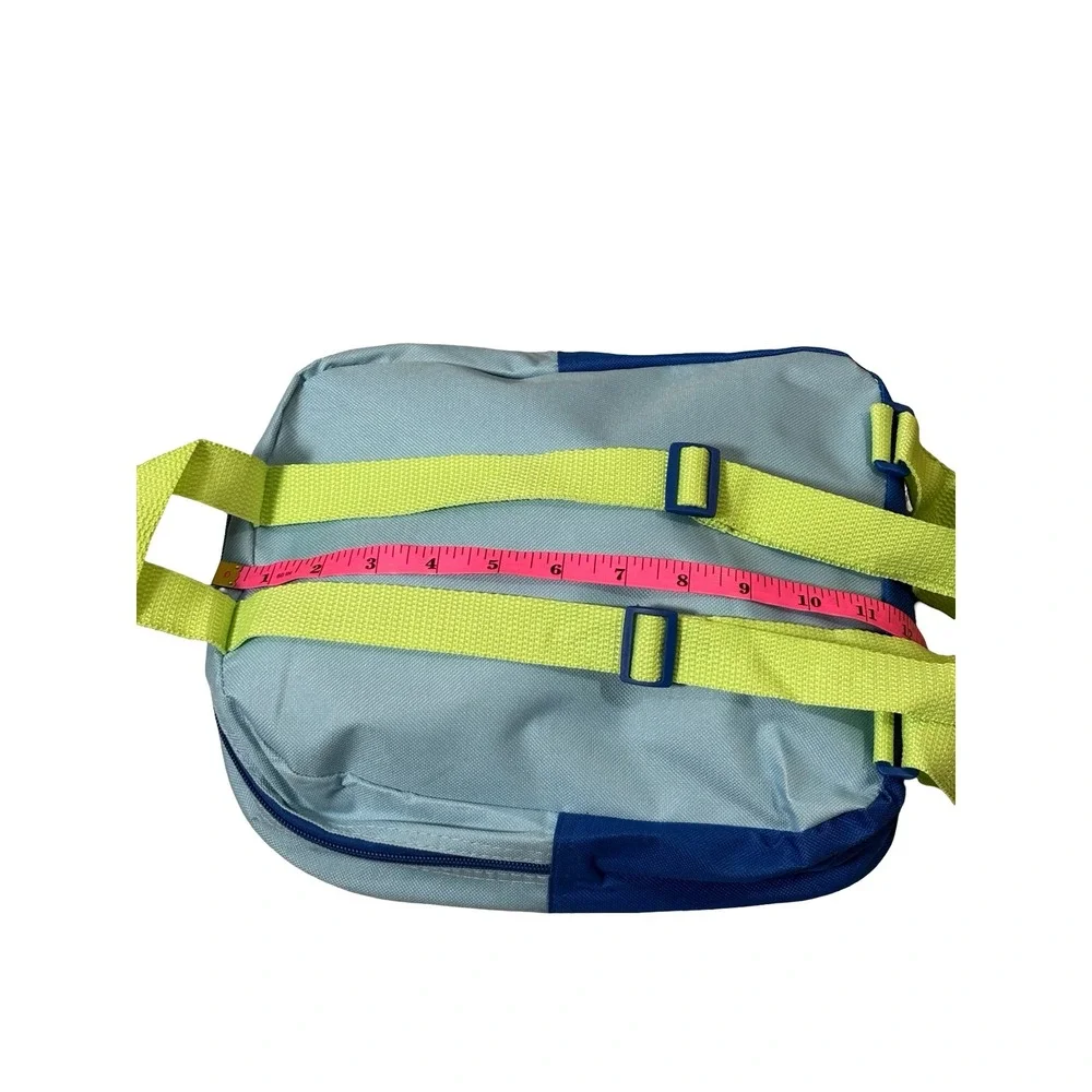 Bluey Mini Backpack Toddler Kids Blue Lime Green Polyester School Bag 11in